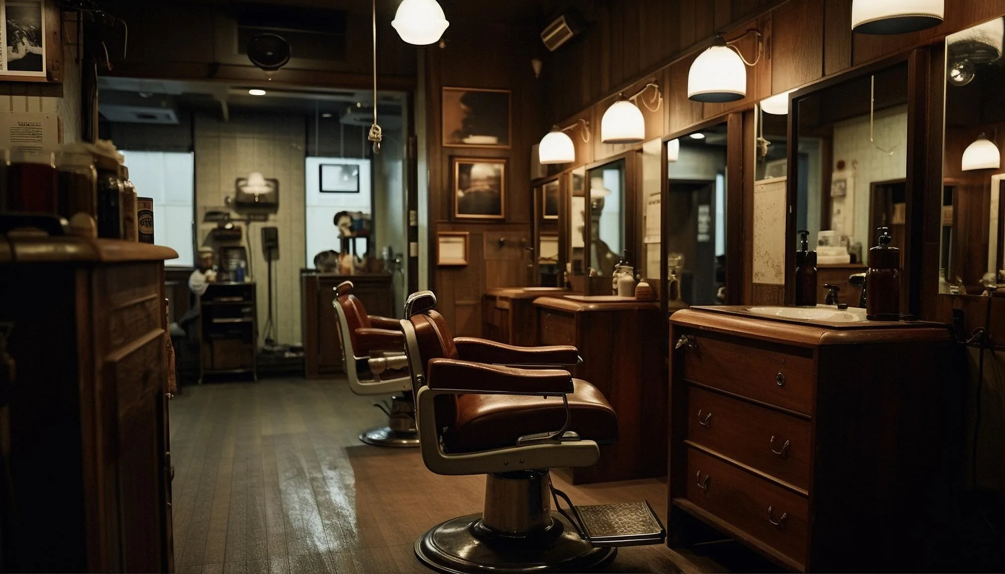 Barbershop interior